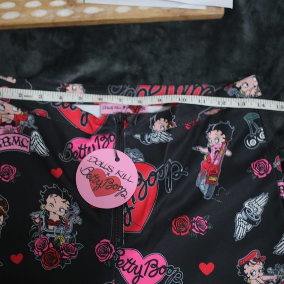 NWT Betty Boop Twill Flare Pants. - Picture 8 of 9